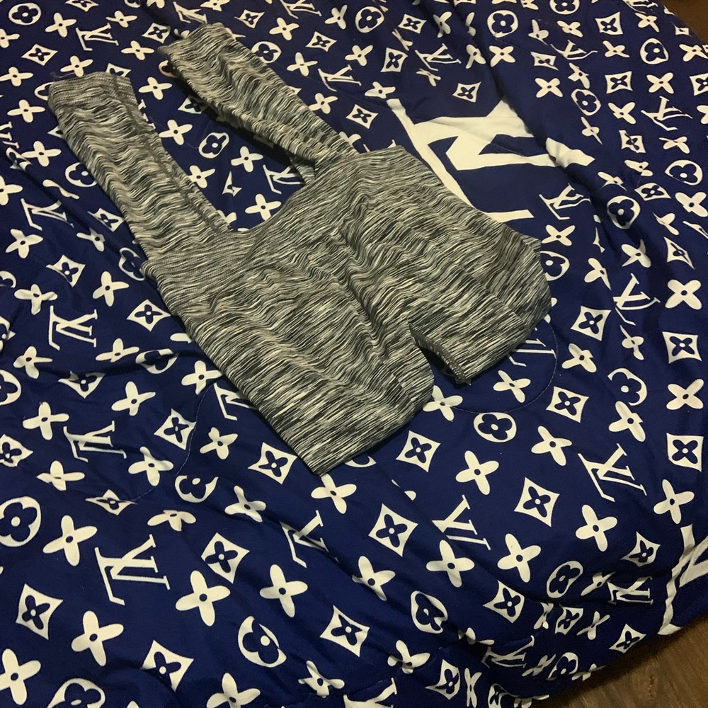 Black and white and grey joga pants